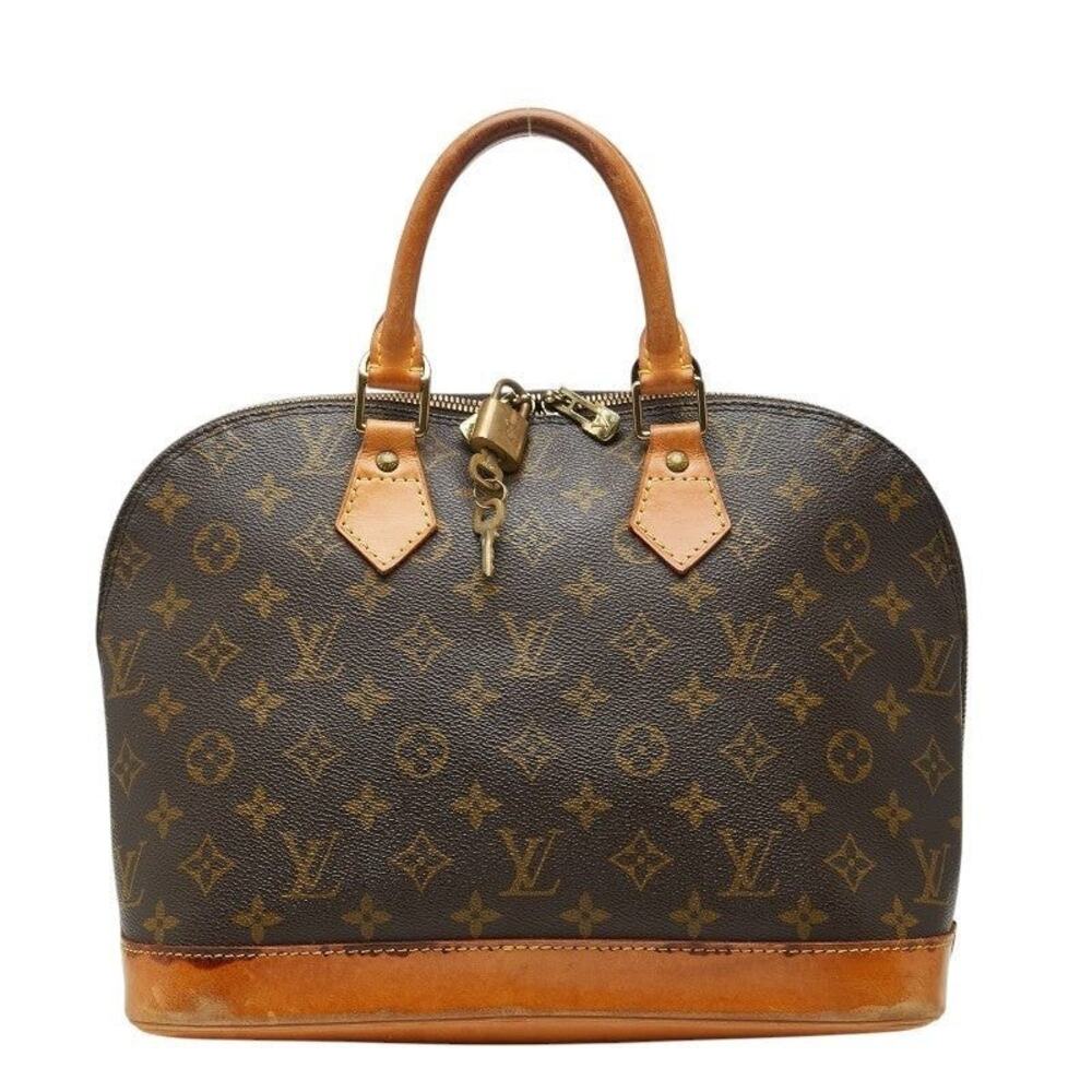 Louis Vuitton Monogram Alma PM Handbag Brown